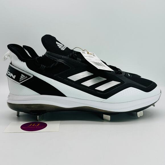 Adidas Men's Icon 7 Boost Metal Baseball Cleats Core Black/White FY4178 Size 12